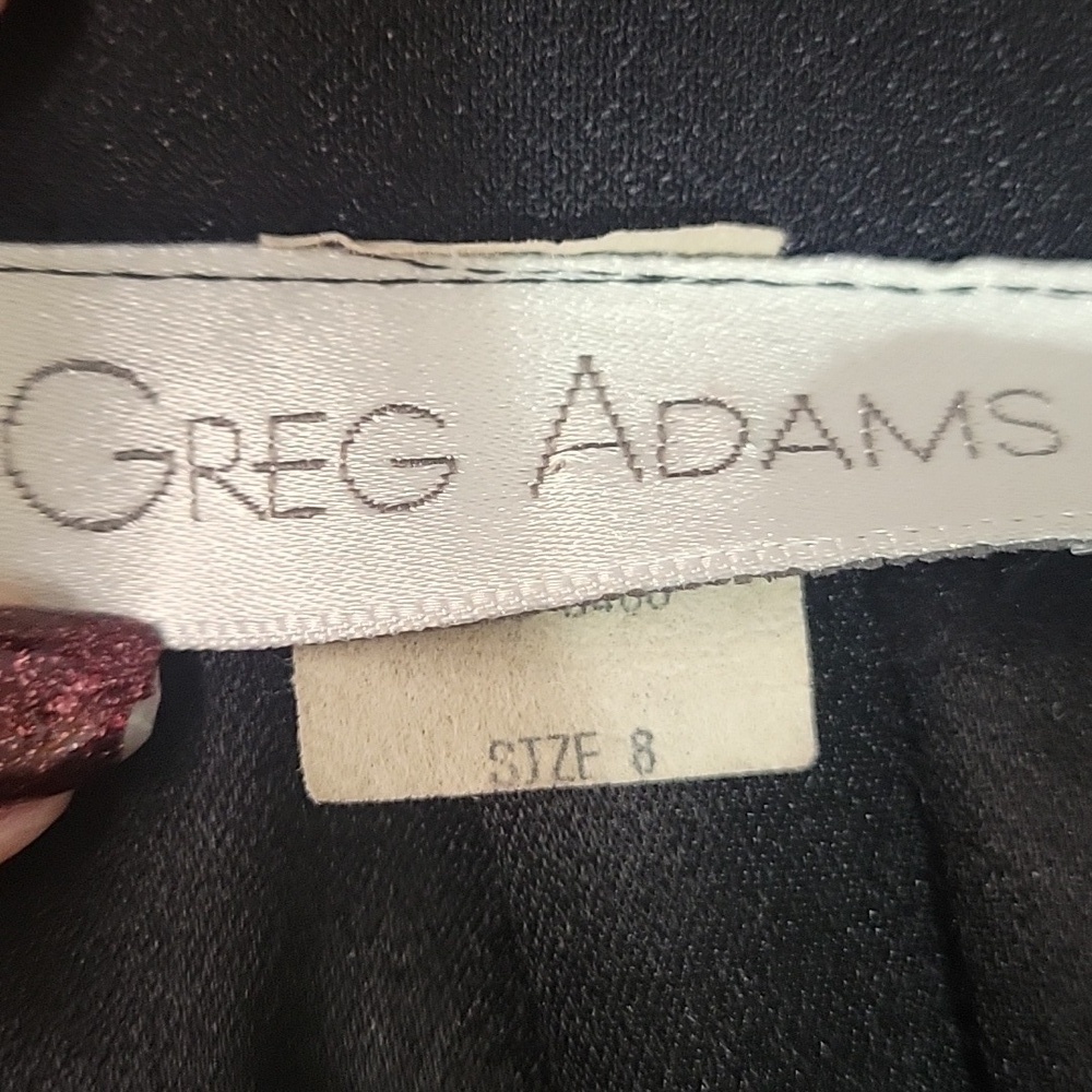 Greg Adams Vintage Black Midi Skirt. - Picture 4 of 5